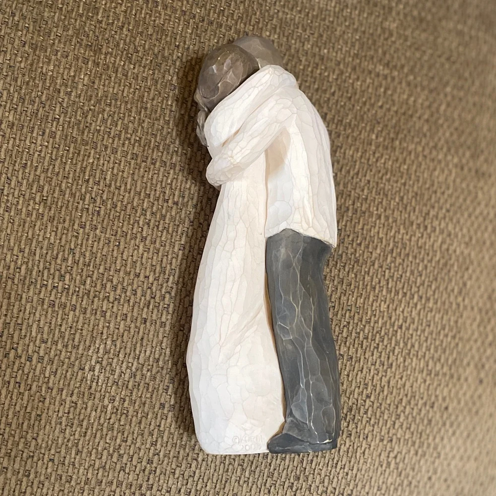 2003 “Promise” Romantic Embrace Sculpture by Willow Tree Marked Lordi 9” Tall - Picture 12 of 14